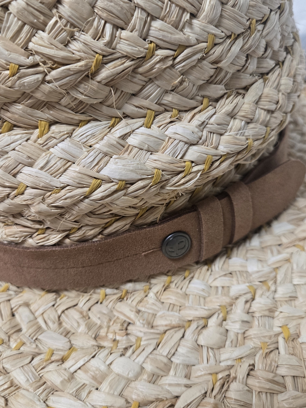 Pistil Natural Straw Hat with Faux Leather Band - Picture 5 of 5